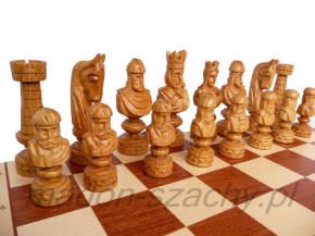 pezzi degli scacchi scolpiti in marmo, magnetici, produttore di tornei Polonia